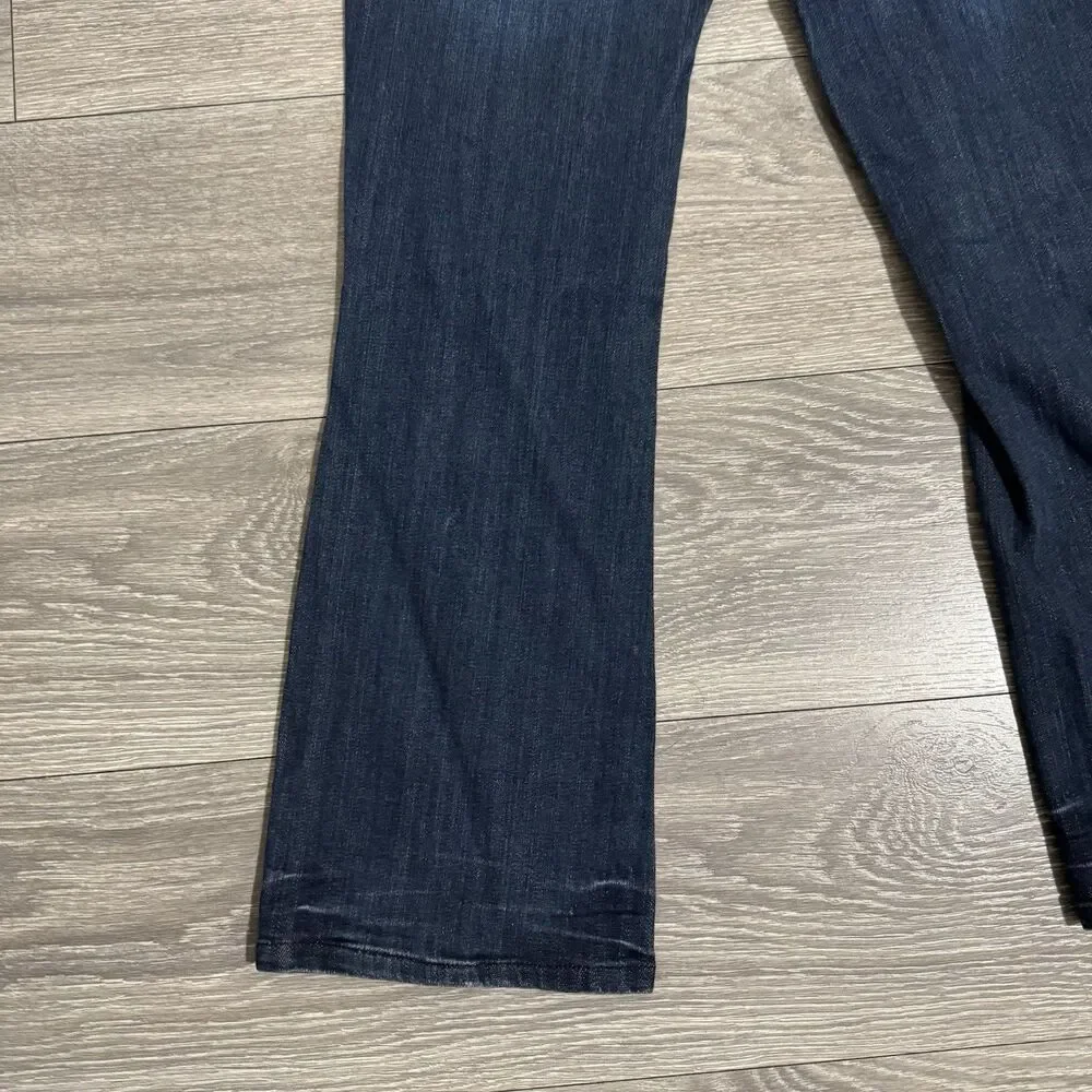 Refuge Women Blue Wide Flared‎ Leg Short Rise Y2K Size 7S